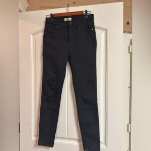 Madewell Black Skinny Jeans - Sleek High-Rise